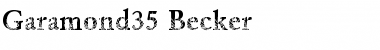 Download Garamond35 Becker Font Download Garamond35 Becker Font