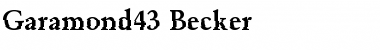 Download Garamond43 Becker Font Download Garamond43 Becker Font