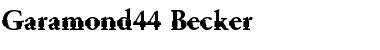Download Garamond44 Becker Font Download Garamond44 Becker Font