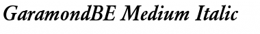 Download GaramondBE-Medium Font Download GaramondBE-Medium Font