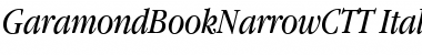 Download GaramondBookNarrowCTT Font Download GaramondBookNarrowCTT Font