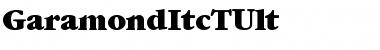 Download GaramondItcTUlt Font Download GaramondItcTUlt Font