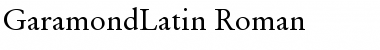 Download GaramondLatin Font Download GaramondLatin Font