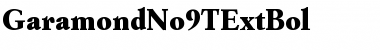 Download GaramondNo9TExtBol Font Download GaramondNo9TExtBol Font