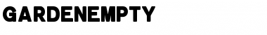Download GardenEmpty Font Download GardenEmpty Font