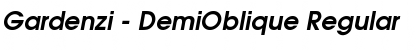 Download Gardenzi - DemiOblique Font Download Gardenzi - DemiOblique Font