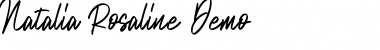 Download Natalia Rosaline Demo Font Download Natalia Rosaline Demo Font