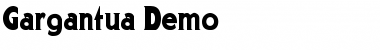 Download Gargantua Demo Font Download Gargantua Demo Font