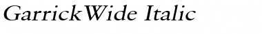 Download GarrickWide Font Download GarrickWide Font