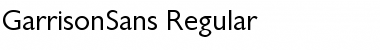 Download GarrisonSans-Regular Font Download GarrisonSans-Regular Font