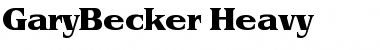 Download GaryBecker-Heavy Font Download GaryBecker-Heavy Font
