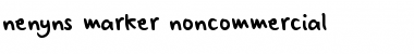 Download nenyns.marker.noncommercial Font Download nenyns.marker.noncommercial Font