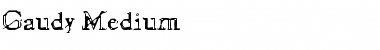 Download GAUDY Font Download GAUDY Font