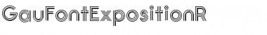 Download GauFontExpositionR Font Download GauFontExpositionR Font