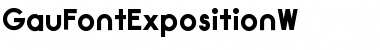 Download GauFontExpositionW Font Download GauFontExpositionW Font