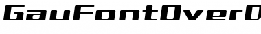 Download GauFontOverDrive Font Download GauFontOverDrive Font