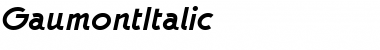 Download GaumontItalic Font Download GaumontItalic Font