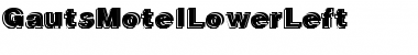 Download GautsMotelLowerLeft Font Download GautsMotelLowerLeft Font