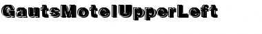 Download GautsMotelUpperLeft Font Download GautsMotelUpperLeft Font