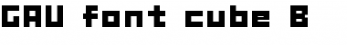 Download GAU_font_cube_B Font Download GAU_font_cube_B Font