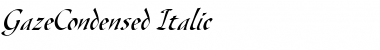 Download GazeCondensed Font Download GazeCondensed Font