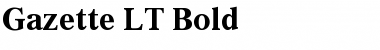 Download Gazette LT Roman Font Download Gazette LT Roman Font
