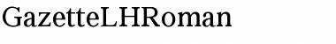 Download GazetteLHRoman Font Download GazetteLHRoman Font