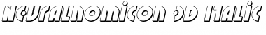 Download Neuralnomicon 3D Italic Font Download Neuralnomicon 3D Italic Font
