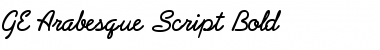 Download GE Arabesque Script Font Download GE Arabesque Script Font