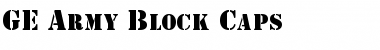 Download GE Army Block Caps Font Download GE Army Block Caps Font