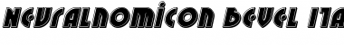 Download Neuralnomicon Bevel Italic Font Download Neuralnomicon Bevel Italic Font