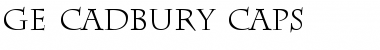 Download GE Cadbury Caps Font Download GE Cadbury Caps Font
