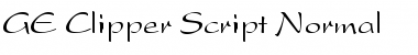 Download GE Clipper Script Font Download GE Clipper Script Font