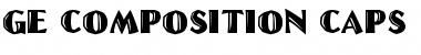 Download GE Composition Caps Font Download GE Composition Caps Font