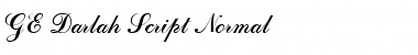 Download GE Darlah Script Font Download GE Darlah Script Font