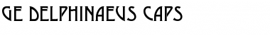 Download GE Delphinaeus Caps Font Download GE Delphinaeus Caps Font