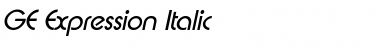 Download GE Expression Font Download GE Expression Font