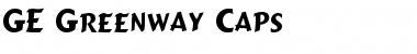 Download GE Greenway Caps Font Download GE Greenway Caps Font