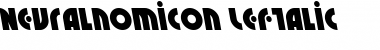 Download Neuralnomicon Leftalic Font Download Neuralnomicon Leftalic Font