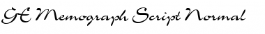 Download GE Memograph Script Font Download GE Memograph Script Font