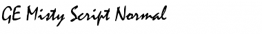 Download GE Misty Script Font Download GE Misty Script Font