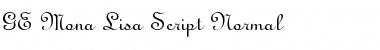 Download GE Mona Lisa Script Font Download GE Mona Lisa Script Font