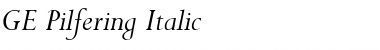 Download GE Pilfering Font Download GE Pilfering Font