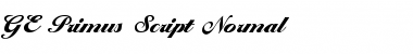 Download GE Primus Script Font Download GE Primus Script Font