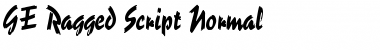 Download GE Ragged Script Font Download GE Ragged Script Font