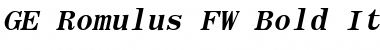 Download GE Romulus FW Font Download GE Romulus FW Font