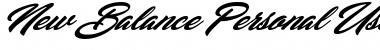Download New Balance Personal Use Font Download New Balance Personal Use Font