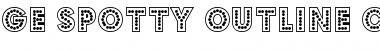 Download GE Spotty Outline Caps Font Download GE Spotty Outline Caps Font