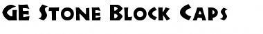 Download GE Stone Block Caps Font Download GE Stone Block Caps Font