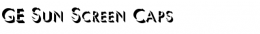 Download GE Sun Screen Caps Font Download GE Sun Screen Caps Font